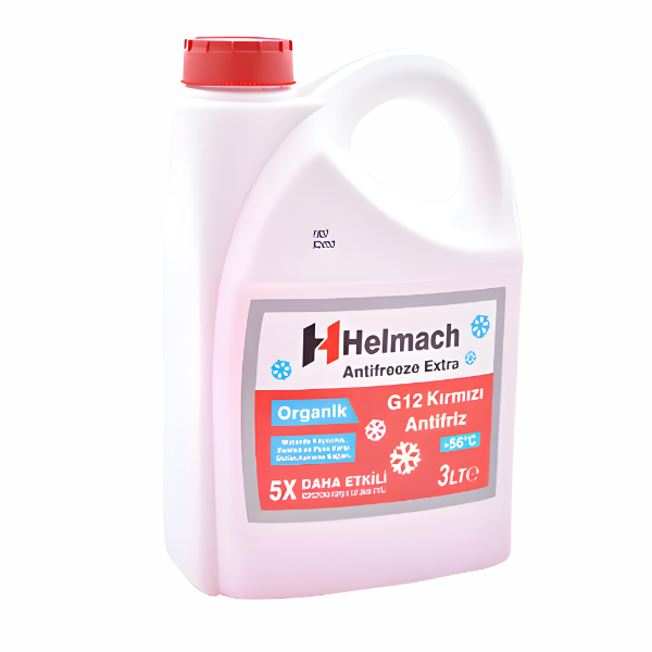 HELMACH ANTIFREEZE EXTRA G12 KIRMIZI ORGANİK ANTİFRİZ -56°C 3 LİTRE (HLM-AFZ-G12-RED-3L) - Orijinal Ürün | Petrogen